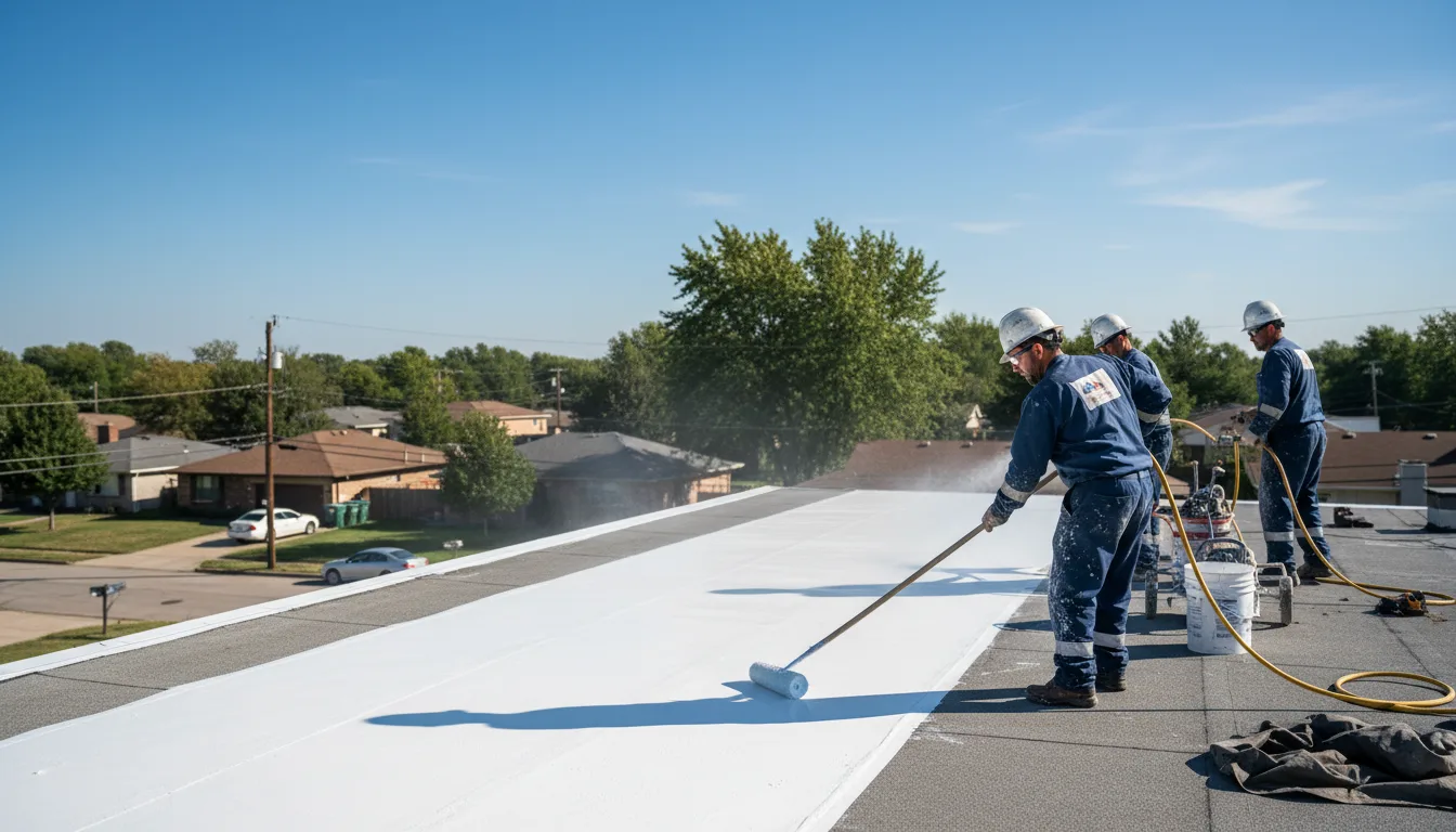 Commercial roof coating in Mount Olive, IL near me